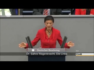 strong speech by bundestag deputy sarah wagenknecht