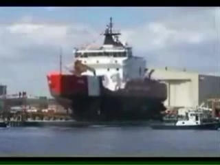launching ships into the water